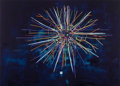 Landon Mackenzie
North Star / Neurostar, 2013, oil on linen, 210 x 290 cm